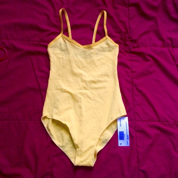 American Apparel Tops - NWT American Apparel Yellow Basic Bodysuit XXS-S